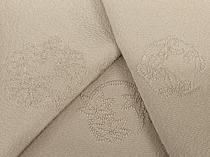 平和屋着物●無地絵羽訪問着 中国三大刺刺繍 汕頭刺繍 スワトウ刺繍 相良刺繍 草花丸文 鴇浅葱色 正絹 逸品 AABC5155zg