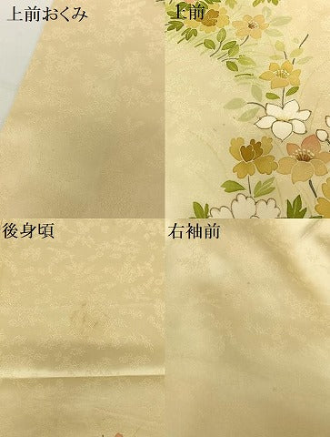 平和屋着物●青山みとも 訪問着 草花文 正絹 逸品 AABC5172zg