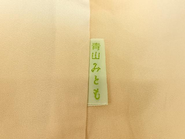 平和屋着物●青山みとも 訪問着 草花文 正絹 逸品 AABC5172zg