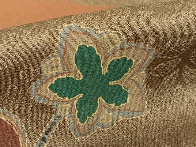 平和屋着物●訪問着　花鳥文　金彩　正絹　逸品　AABC5184zg