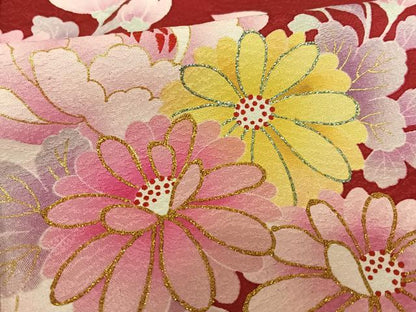 平和屋着物●豪華振袖 蔓帯花文 暈し染め 金彩 仮絵羽 逸品 未使用 AABC5190zg