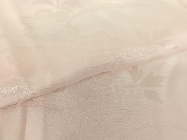 平和屋着物●長襦袢 無双仕立て 草花文 暈し染め 正絹 逸品 AABC5191zg