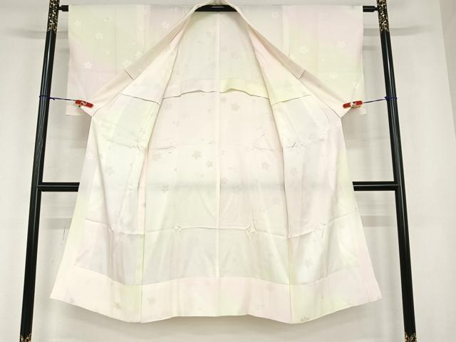 平和屋着物●長襦袢　無双仕立て　舞桜　正絹　逸品　AABC5192zg