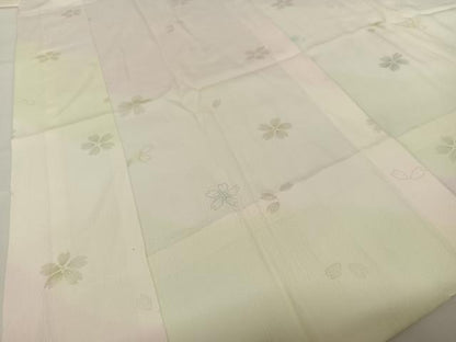 平和屋着物●長襦袢　無双仕立て　舞桜　正絹　逸品　AABC5192zg