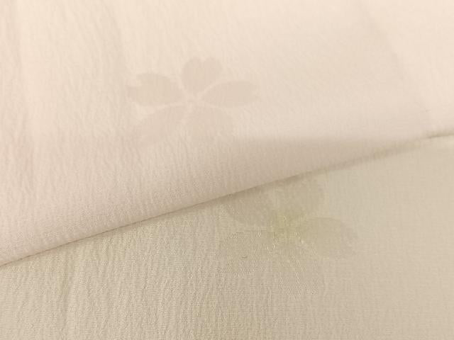 平和屋着物●長襦袢　無双仕立て　舞桜　正絹　逸品　AABC5192zg