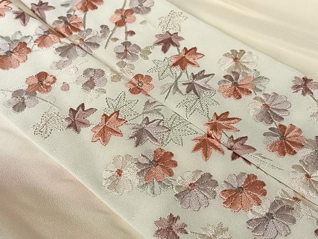 平和屋着物○長襦袢 無双仕立て 作家物 清鳳 斜縞 琉球藍泥