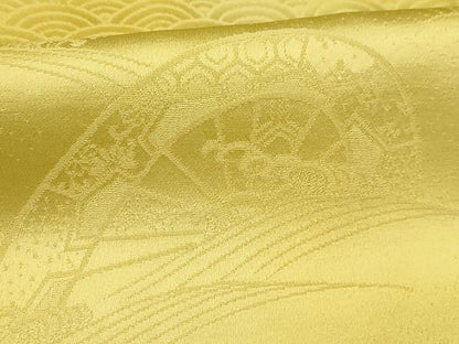 平和屋着物■色留訪問着　片輪車吉祥花文　暈し染め　正絹　逸品　AABC5239sx