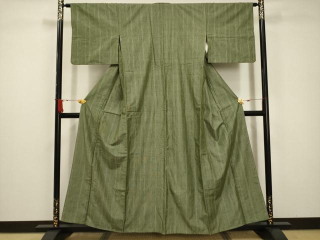 平和屋着物■上質な紬　間道　正絹　逸品　AABC5251sx