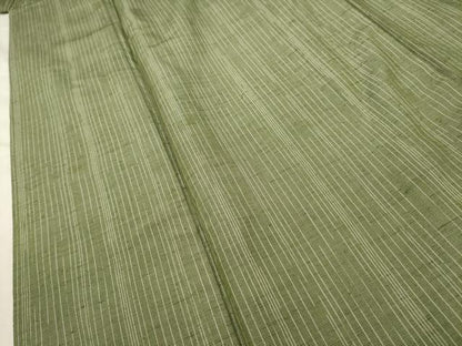 平和屋着物■上質な紬　間道　正絹　逸品　AABC5251sx