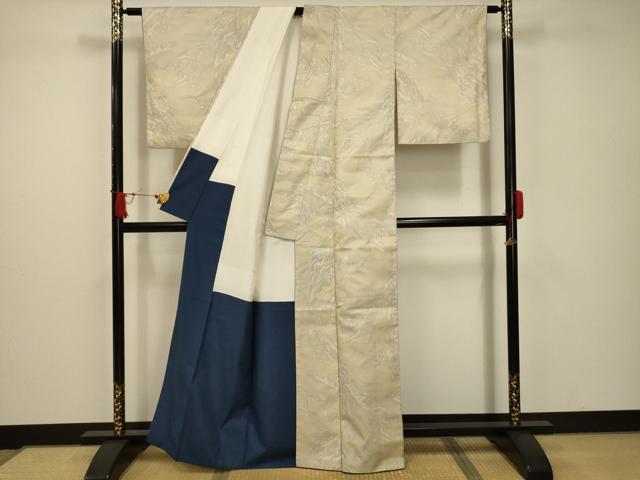 平和屋着物■上質な紬 風景文 正絹 逸品 AABC5438sx