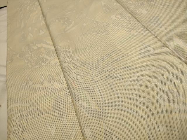 平和屋着物■上質な紬 風景文 正絹 逸品 AABC5438sx