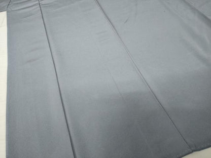 平和屋着物●上質な色無地　紫鼠色　正絹　逸品　AABC5602ck