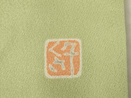 平和屋着物●千くさ染繍　訪問着　駒刺繍　遠山流水風景文　金彩　正絹　逸品　AABC5611ck