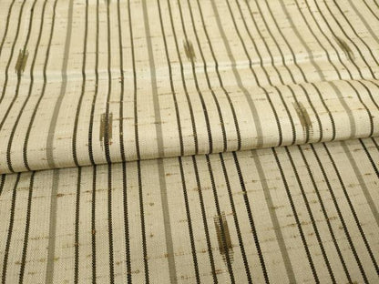 平和屋着物●ぜんまい紬　間道　正絹　逸品　AABC5656ck