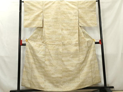 平和屋着物■上質な紬　風景文　正絹　逸品　AABC5725cs