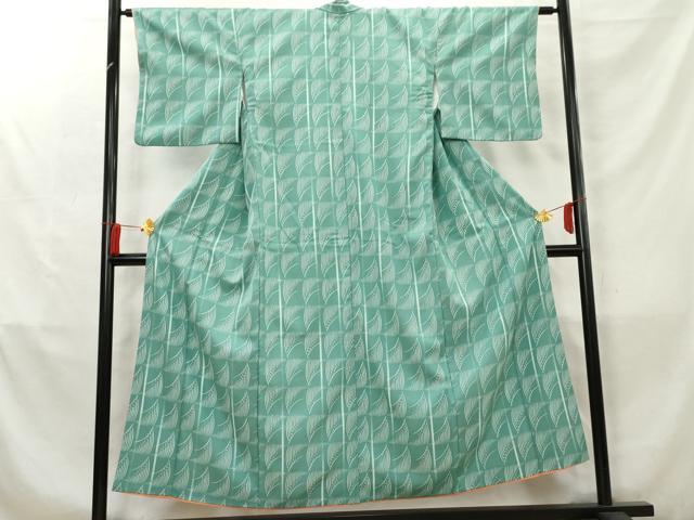 平和屋着物■小紋　幾何学柄　洗える着物　AABC5787cs