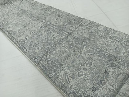 平和屋着物◎六通柄袋帯 更紗花文 正絹 逸品 AABC5858uk