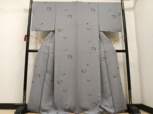 平和屋着物●上質な小紋 梅 正絹 逸品 AABC6002ph