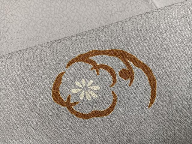 平和屋着物●上質な小紋 梅 正絹 逸品 AABC6002ph