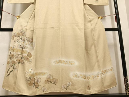平和屋着物●訪問着　松　暈し染め　金彩　正絹　逸品　AABC6010ph