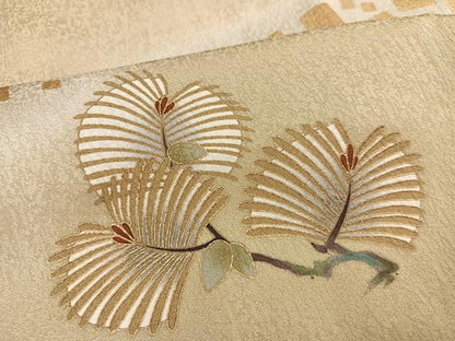 平和屋着物●訪問着　松　暈し染め　金彩　正絹　逸品　AABC6010ph