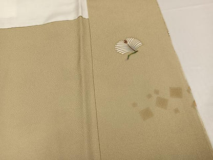 平和屋着物●訪問着　松　暈し染め　金彩　正絹　逸品　AABC6010ph