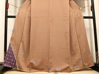 平和屋着物●世界的友禅作家 千地泰弘 訪問着 舞花文 正絹 逸品 AABC6024ph