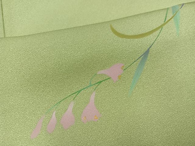 平和屋着物●訪問着 草花文 正絹 逸品 AABC6029ph
