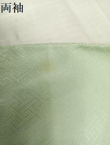 平和屋着物●訪問着 駒刺繍 霞草花文 暈し染め 金彩 正絹 逸品 AABC6035ph