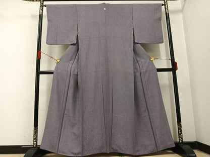 平和屋着物●上質な色無地 草木地紋 薄色 正絹 逸品 AABC6071ph