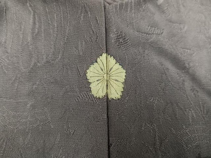 平和屋着物●上質な色無地 草木地紋 薄色 正絹 逸品 AABC6071ph