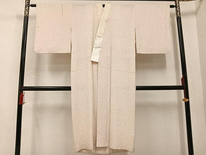 平和屋着物●長襦袢　無双仕立て　舞扇文　正絹　逸品　AABC6073ph