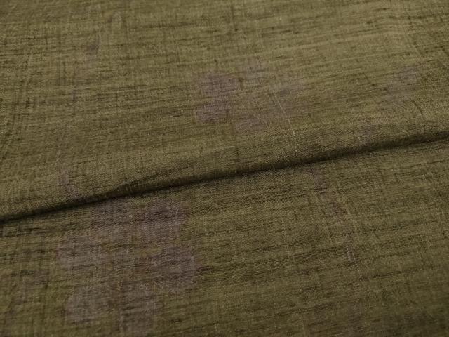 平和屋着物●上質な紬 花蔦草文 正絹 逸品 AABC6084ck