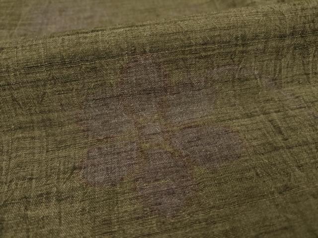 平和屋着物●上質な紬 花蔦草文 正絹 逸品 AABC6084ck