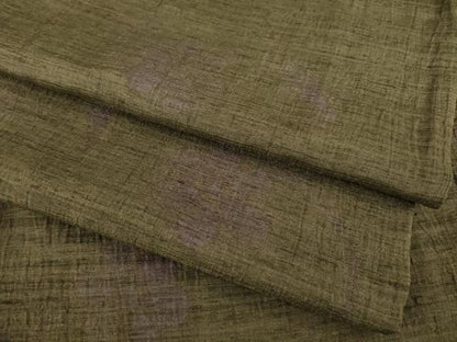 平和屋着物●上質な紬 花蔦草文 正絹 逸品 AABC6084ck