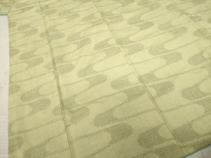 平和屋着物●結城紬 流水文 証紙付き 正絹 逸品 AABC6090ck