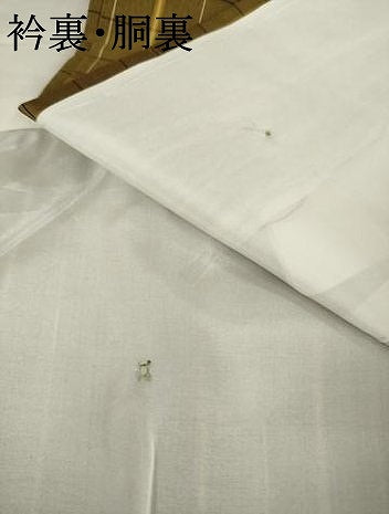 平和屋着物●上質な紬　格子　正絹　逸品　AABC6091ck