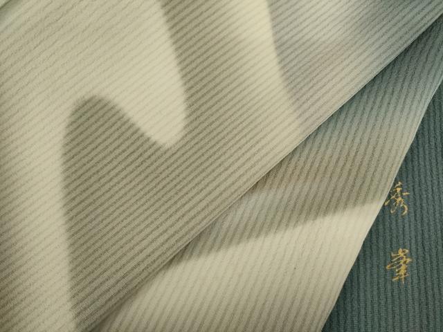 平和屋着物●訪問着　立波文　暈し染め　正絹　逸品　AABC6105ck
