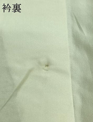 平和屋着物▽結城紬 単衣 80亀甲 エ霞花文 証紙付き 正絹 逸品 AABC6162jh