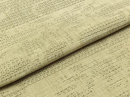 平和屋着物▽結城紬 単衣 80亀甲 エ霞花文 証紙付き 正絹 逸品 AABC6162jh