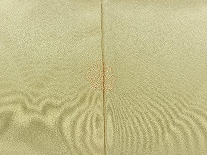 平和屋着物▽訪問着 単衣 草花文 正絹 逸品 未使用 AABC6163jh