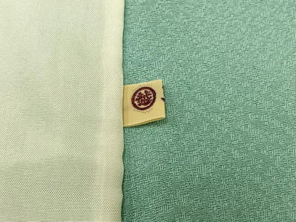 平和屋着物▽京加賀友禅 百貫達雄監修 色無地 単衣 瓶覗色 三越扱い 正絹 逸品 未使用 AABC6165jh