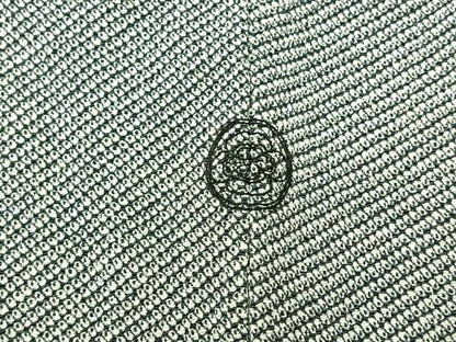 平和屋着物▽上質な小紋 単衣 鹿の子文様 鬼しぼ縮緬 正絹 逸品 AABC6167jh