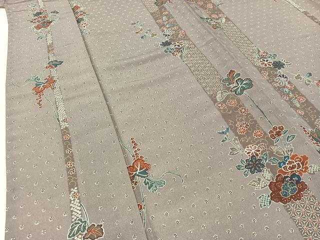 平和屋着物▽小紋 単衣 花間道 洗える着物 AABC6176jh