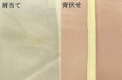 平和屋着物▽上質な小紋　単衣　霞文　暈し染め　正絹　逸品　AABC6188jh