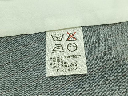 平和屋着物▽小紋 単衣 舞花文 洗える着物 AABC6194jh