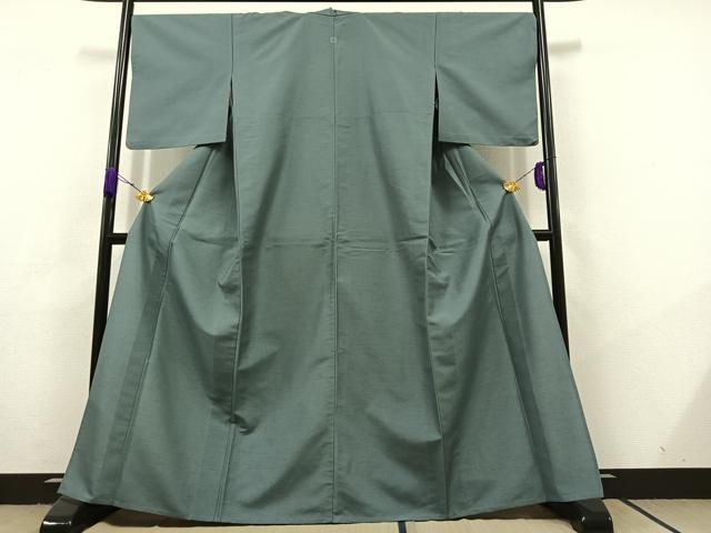 平和屋着物▽色無地 単衣 薄縹色 洗える着物 AABC6200jh