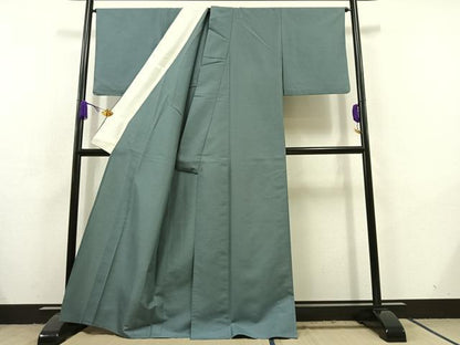 平和屋着物▽色無地 単衣 薄縹色 洗える着物 AABC6200jh