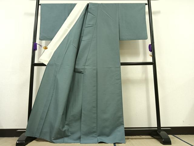 平和屋着物▽色無地 単衣 薄縹色 洗える着物 AABC6200jh