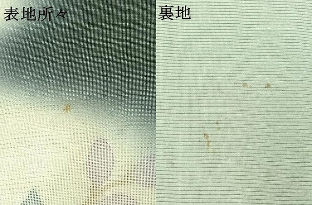 平和屋着物▽訪問着 無双 紗袷 紗×絽 作家物 道長花文 正絹 逸品 AABC6761jh